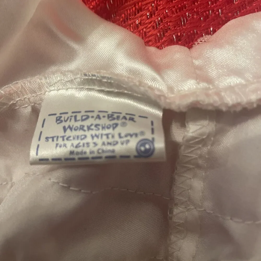 Build A Bear Workshop- Pink Lavender White Tulle Sparkle dress  Butterfly Shoes